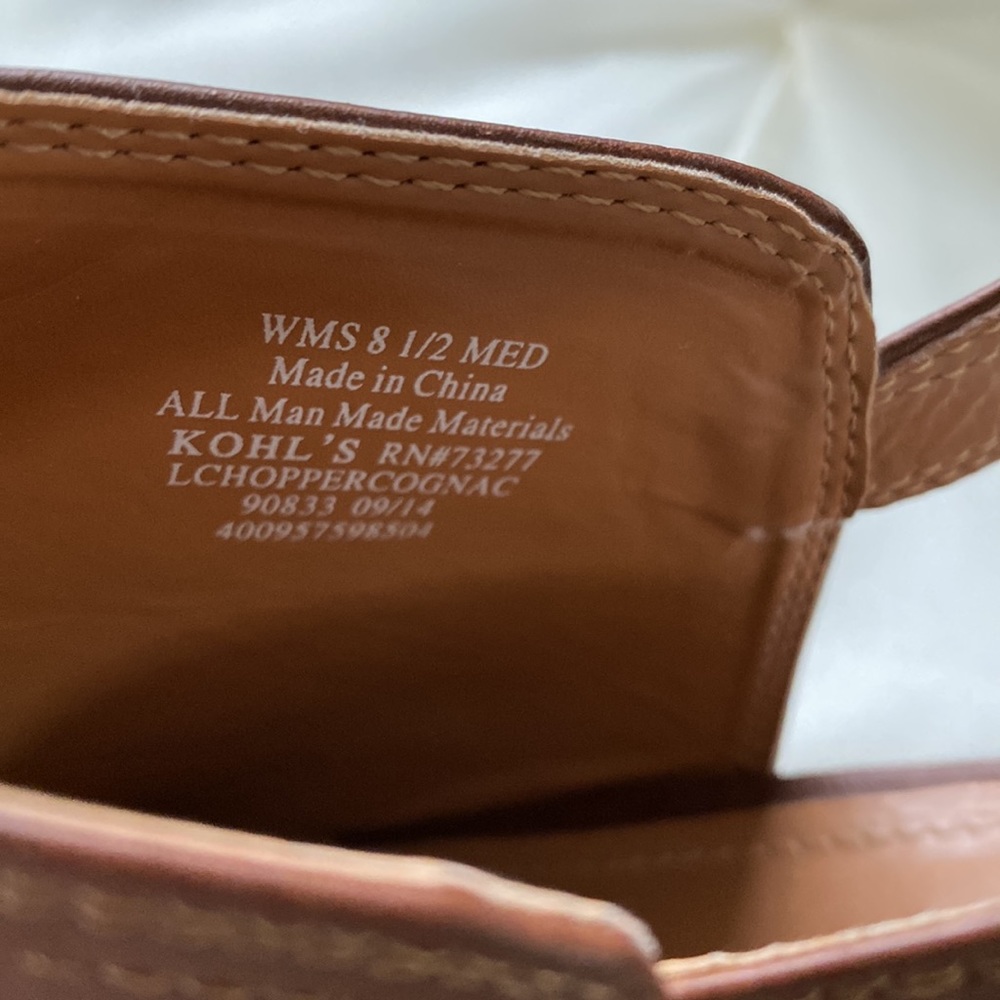 LC Lauren Conrad Peep Toe Cognac Heels - Picture 6 of 6